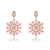 Picture of Brand New Pink Gold Plated Dangle Earrings with SGS/ISO Certification