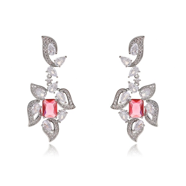 Picture of Luxury Red Dangle Earrings with 3~7 Day Delivery