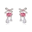 Show details for Nice Cubic Zirconia Pink Dangle Earrings