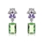 Picture of Inexpensive Platinum Plated Green Dangle Earrings from Reliable Manufacturer