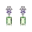 Show details for Inexpensive Platinum Plated Green Dangle Earrings from Reliable Manufacturer