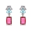 Show details for Delicate Cubic Zirconia Platinum Plated Dangle Earrings