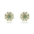 Picture of Low Cost Gold Plated Green Huggie Earrings with Low Cost