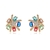 Picture of Funky Starfish Luxury Huggie Earrings