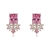 Picture of Luxury Pink Huggie Earrings Online Only