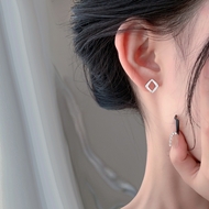 Picture of Low Cost 999 Sterling Silver Cute Small Hoop Earrings with Low Cost