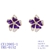 Picture of Eye-Catching Purple Luxury Dangle Earrings with Member Discount