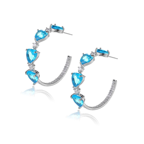 Picture of Low Cost Platinum Plated Party Dangle Earrings with Low Cost