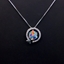 Show details for Holiday Platinum Plated Pendant Necklace with Fast Shipping