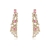 Picture of Popular Cubic Zirconia Pink Dangle Earrings