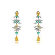 Picture of Luxury Yellow Dangle Earrings with Full Guarantee