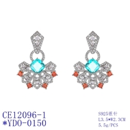 Picture of Luxury Cubic Zirconia Dangle Earrings at Unbeatable Price