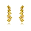Show details for Buy Gold Plated Geometric Dangle Earrings with Wow Elements