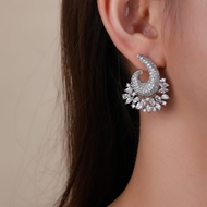 Picture of Great Cubic Zirconia Luxury Dangle Earrings