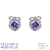 Picture of Great Cubic Zirconia Platinum Plated Dangle Earrings