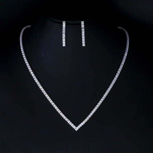 Picture of Popular Cubic Zirconia Luxury 2 Piece Jewelry Set