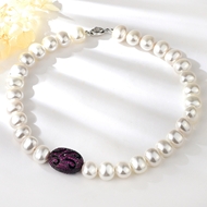 Show details for New Artificial Pearl Platinum Plated Pendant Necklace Show details for New Artificial Pearl Platinum Plated Pendant Necklace