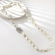 Show details for Copper or Brass Platinum Plated Long Chain Necklace at Great Low Price Show details for Copper or Brass Platinum Plated Long Chain Necklace at Great Low Price