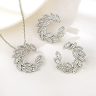 Show details for Copper or Brass Platinum Plated 2 Piece Jewelry Set from Certified Factory Show details for Copper or Brass Platinum Plated 2 Piece Jewelry Set from Certified Factory