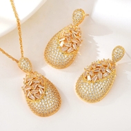 Show details for Luxury Copper or Brass 2 Piece Jewelry Set in Exclusive Design Show details for Luxury Copper or Brass 2 Piece Jewelry Set in Exclusive Design