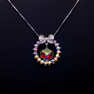 Show details for Stylish Geometric Colorful Pendant Necklace Show details for Stylish Geometric Colorful Pendant Necklace