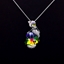 Show details for Party Platinum Plated Pendant Necklace of Original Design