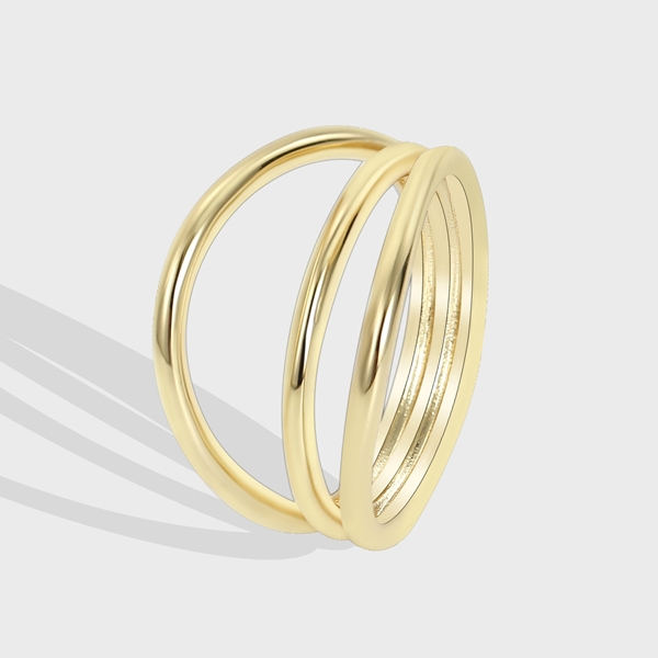 Picture of Eye-Catching Gold Plated Fashion Fashion Ring with Member Discount