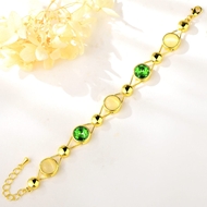 Show details for Unique Artificial Crystal Green Fashion Bracelet Show details for Unique Artificial Crystal Green Fashion Bracelet