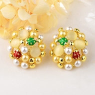 Picture of Zinc Alloy Colorful Dangle Earrings at Super Low Price