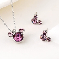 Show details for New Swarovski Element Purple 2 Piece Jewelry Set Show details for New Swarovski Element Purple 2 Piece Jewelry Set