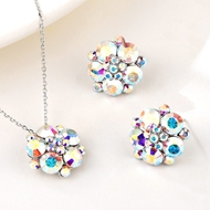 Show details for Unique Swarovski Element Flower 2 Piece Jewelry Set Show details for Unique Swarovski Element Flower 2 Piece Jewelry Set