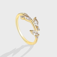 Picture of Hot Selling Gold Plated Copper or Brass Fashion Ring from Top Designer