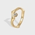 Picture of Designer Gold Plated White Fashion Ring with No-Risk Return