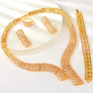 Show details for Luxury Party 4 Piece Jewelry Set in Flattering Style Show details for Luxury Party 4 Piece Jewelry Set in Flattering Style