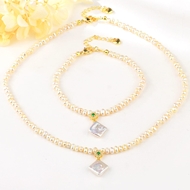 Picture of Hot Selling Gold Plated White 2 Piece Jewelry Set with No-Risk Refund