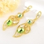 Show details for Filigree Irregular Gold Plated Dangle Earrings