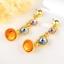 Show details for Irresistible Yellow Artificial Crystal Dangle Earrings For Your Occasions