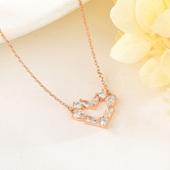 Show details for Impressive White Copper or Brass Pendant Necklace with Low MOQ Show details for Impressive White Copper or Brass Pendant Necklace with Low MOQ