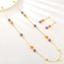 Show details for Bulk Gold Plated Classic 2 Piece Jewelry Set with No-Risk Return