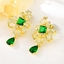 Show details for Great Value Green Copper or Brass Dangle Earrings with Full Guarantee