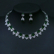 Show details for Pretty Cubic Zirconia Platinum Plated 2 Piece Jewelry Set Show details for Pretty Cubic Zirconia Platinum Plated 2 Piece Jewelry Set