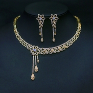 Show details for Purchase Gold Plated Luxury 2 Piece Jewelry Set with Fast Delivery Show details for Purchase Gold Plated Luxury 2 Piece Jewelry Set with Fast Delivery