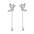 Picture of New Season White 925 Sterling Silver Dangle Earrings for Female