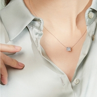 Picture of Sparkling Party Geometric Pendant Necklace