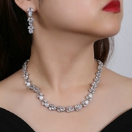 Picture of Luxury Platinum Plated 2 Piece Jewelry Set with Worldwide Shipping