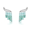 Show details for Copper or Brass Cubic Zirconia Dangle Earrings at Super Low Price