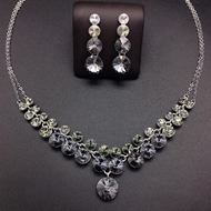 Show details for Hot Selling Platinum Plated Geometric 2 Piece Jewelry Set Online Only Show details for Hot Selling Platinum Plated Geometric 2 Piece Jewelry Set Online Only