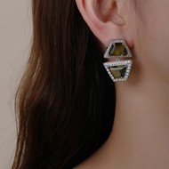 Picture of Eye-Catching Green Luxury Dangle Earrings