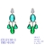 Picture of Featured Green Luxury Dangle Earrings with Full Guarantee