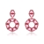 Picture of Sparkly Party Pink Dangle Earrings